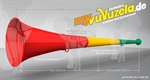 Vuvuzela, 3-teilig, Ghana - Vuvuzela in grn-gelb-rot kaufen!