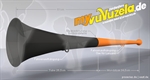 Vuvuzela, 2-teilig, schwarz-orange